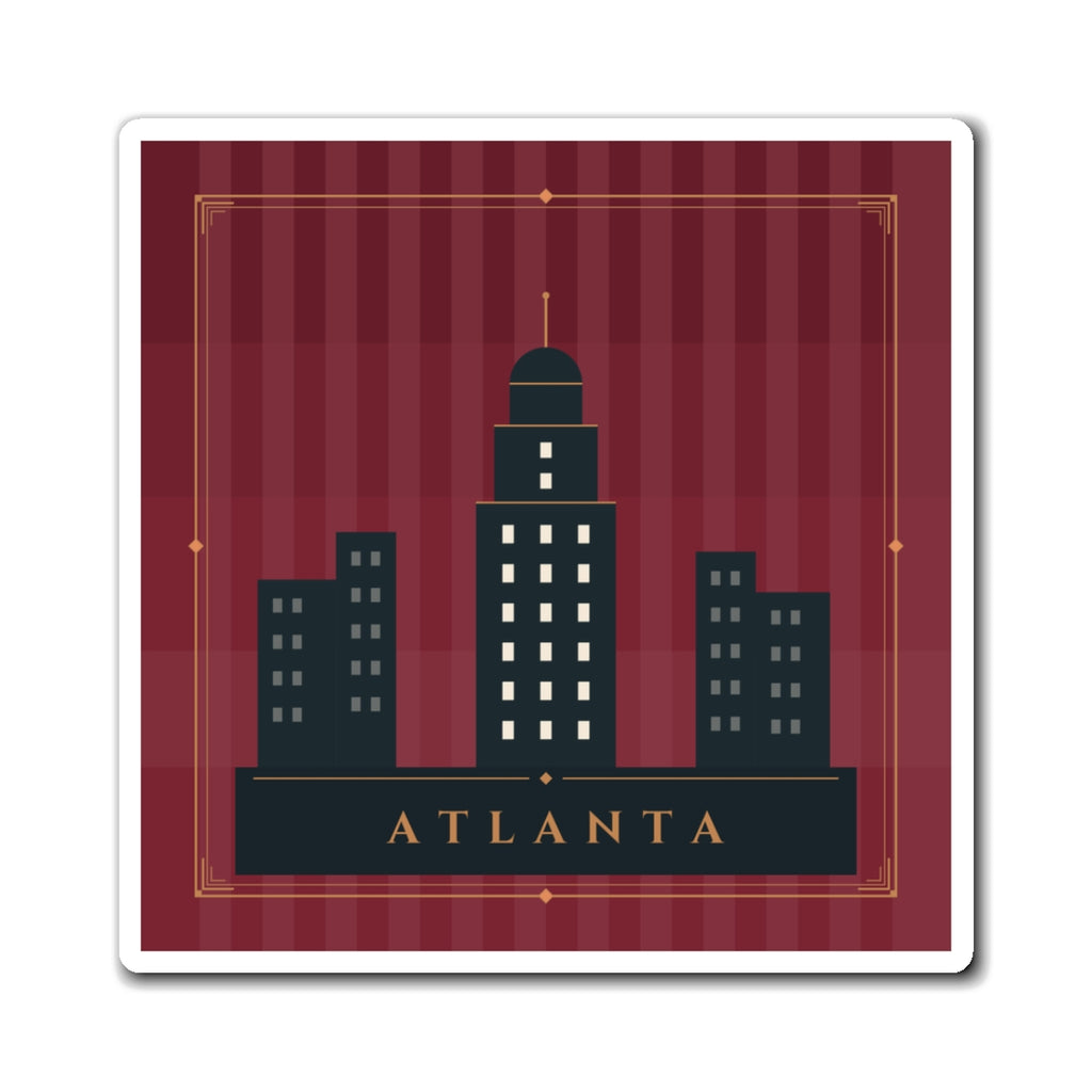 Atlanta Art Deco Fridge Magnet