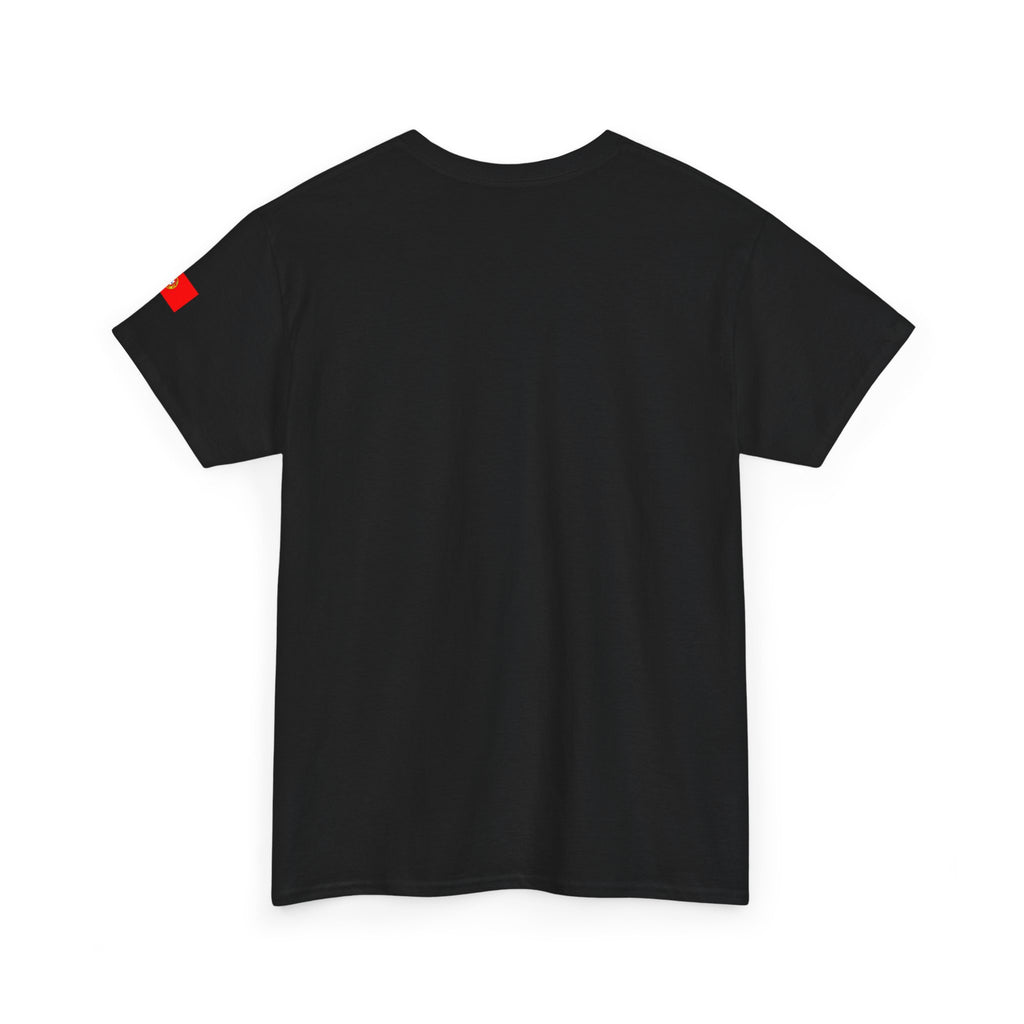 Portugal Minimalist Tee — 'PORTUGAL' Centered Text White Cotton Shirt
