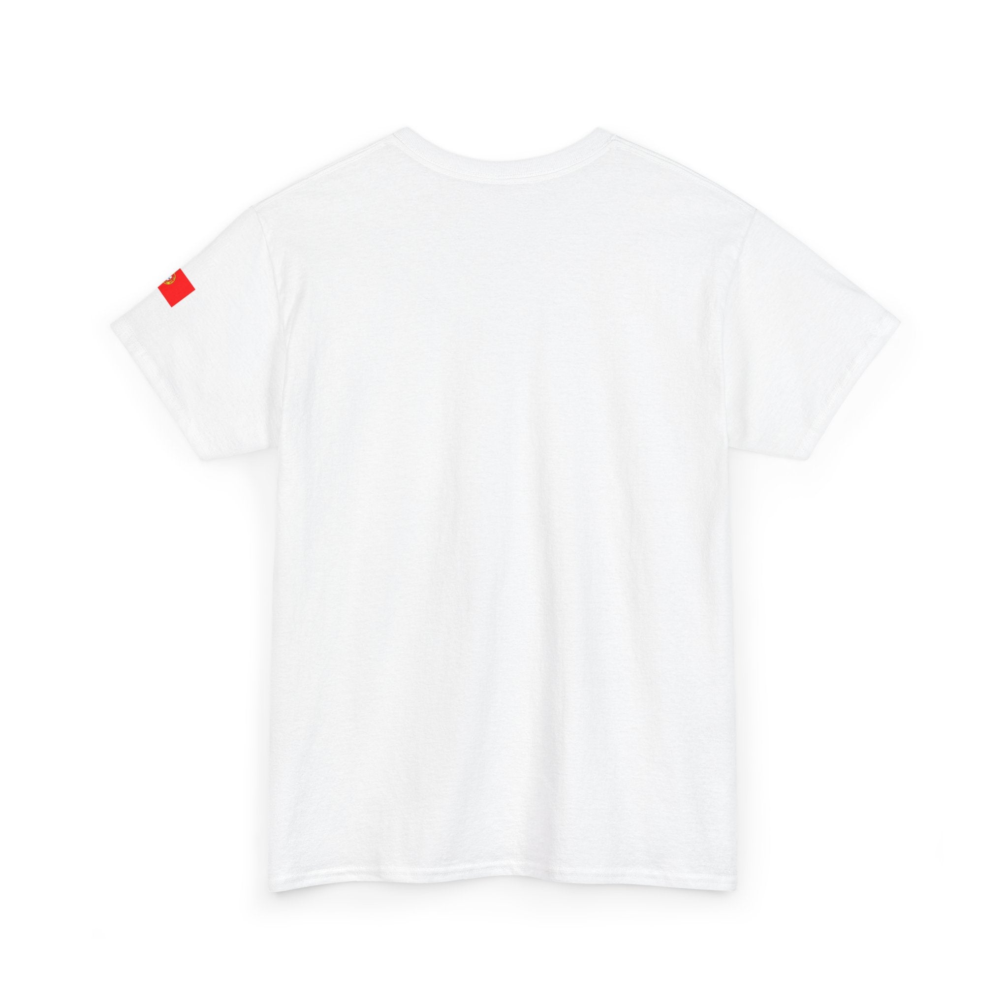 Portugal Minimalist Tee — 'PORTUGAL' Centered Text White Cotton Shirt