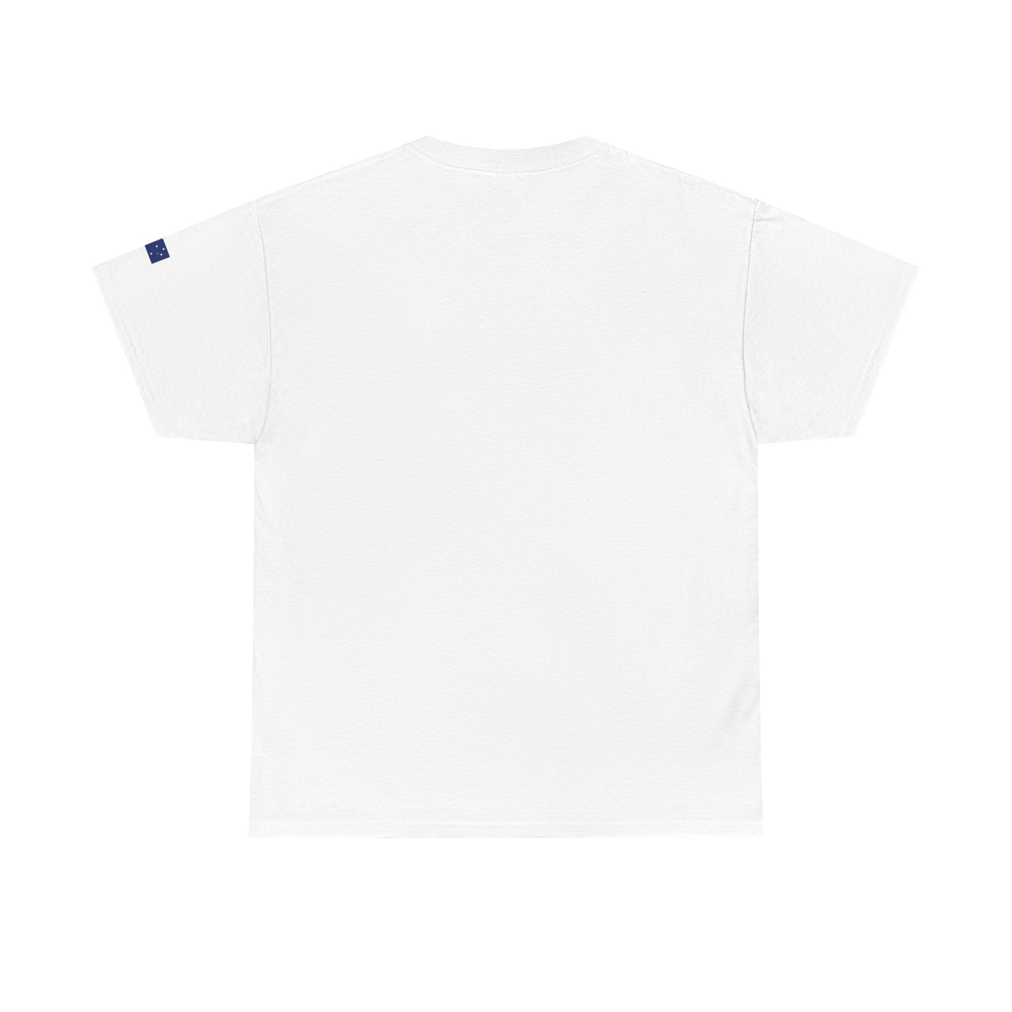 Australia Minimalist Tee — Small Center Text "AUSTRALIA"