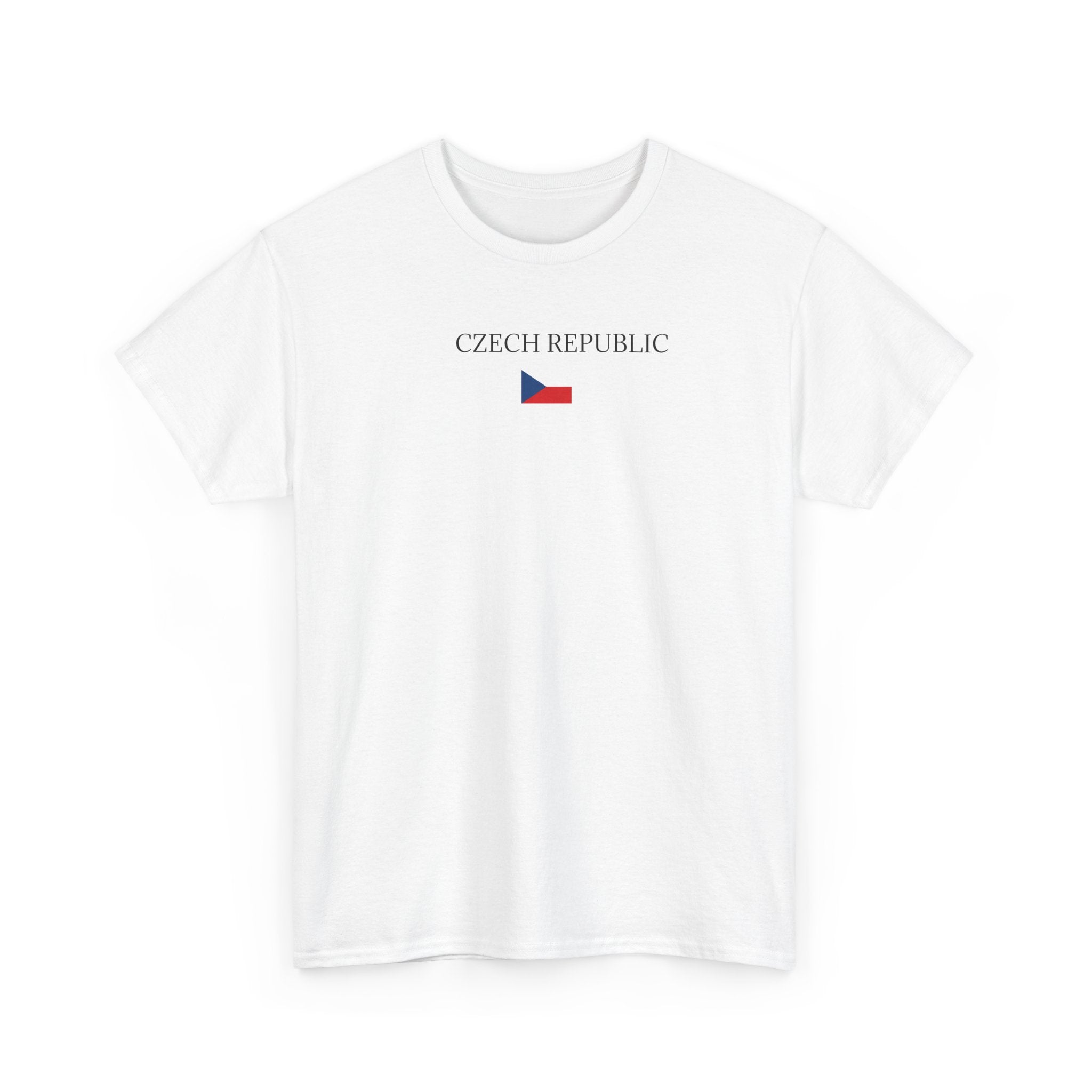 Czech Republic Flag T-Shirt — Minimal Czech Pride Tee