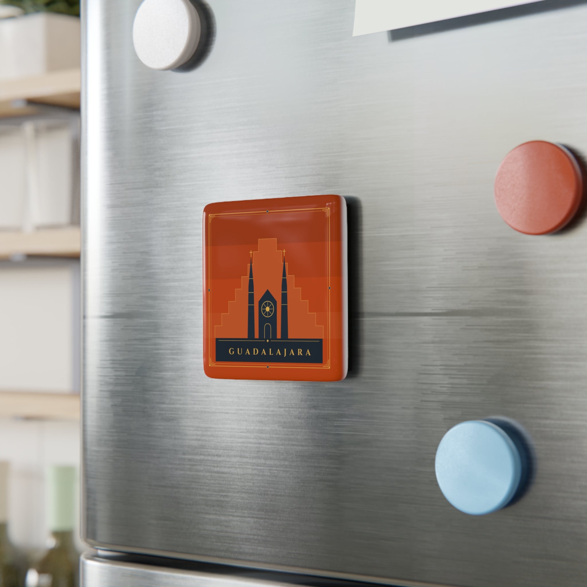 Guadalajara Art Deco Porcelain Magnet
