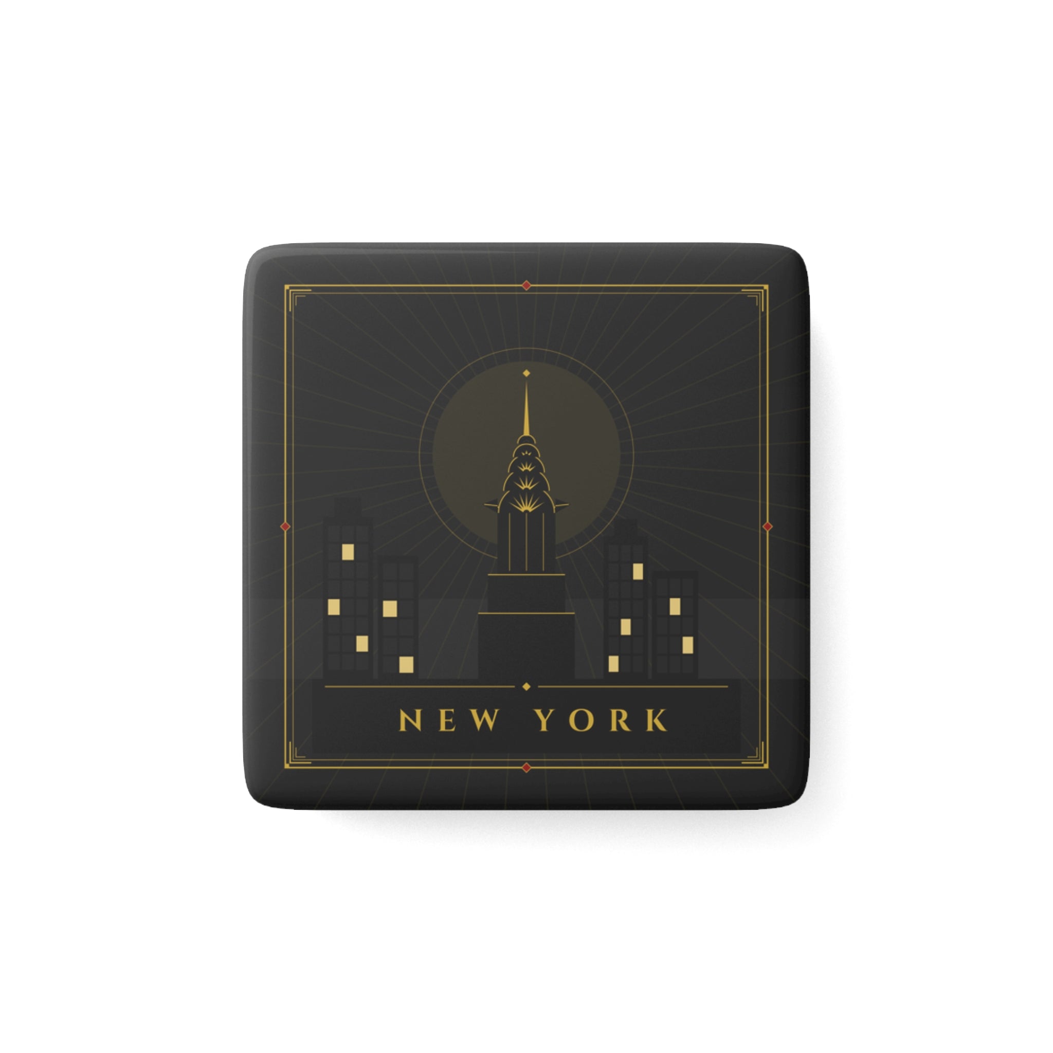 New York Art Deco Porcelain Magnet