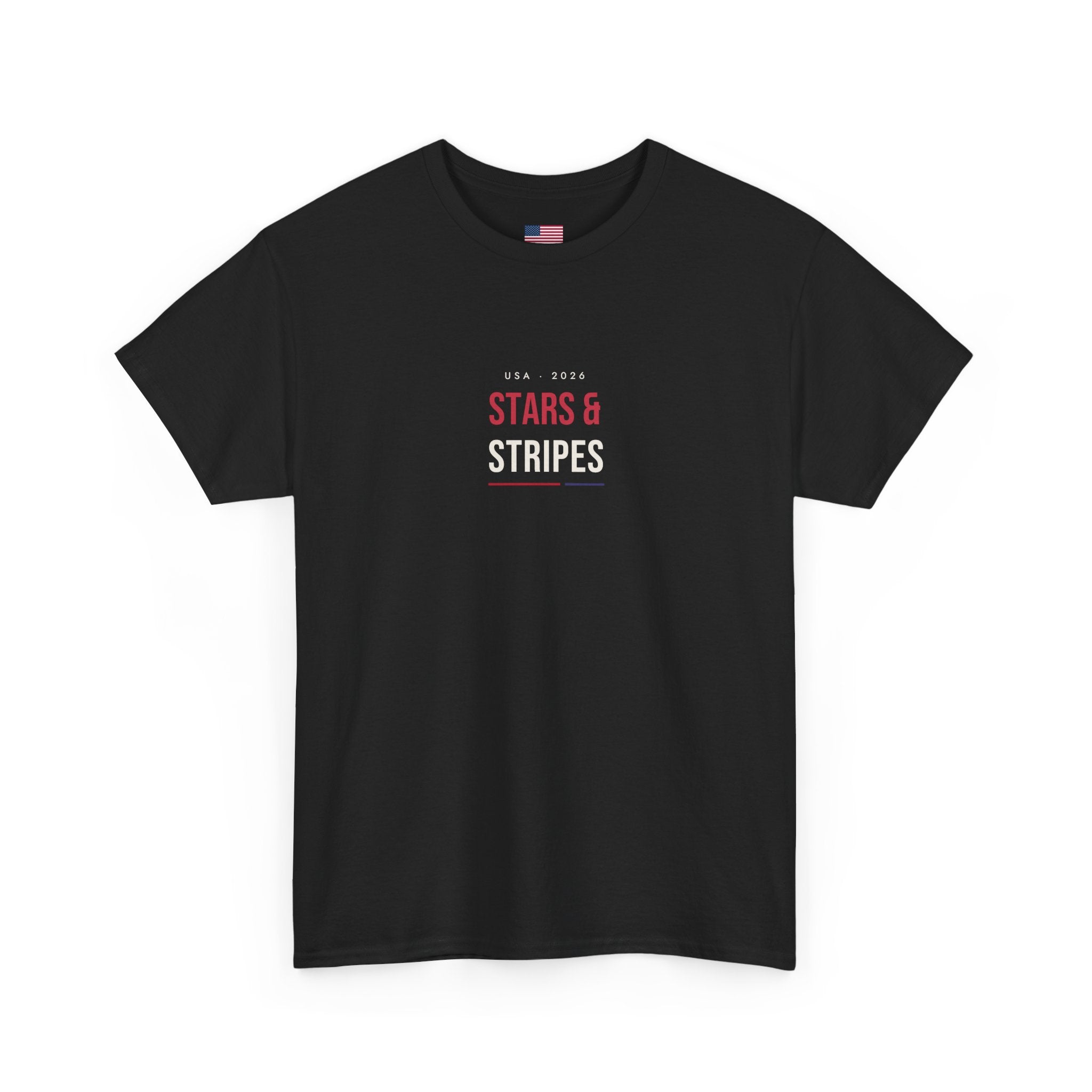 USA Soccer T-Shirt — Stars & Stripes Minimalist Football Fan Tee