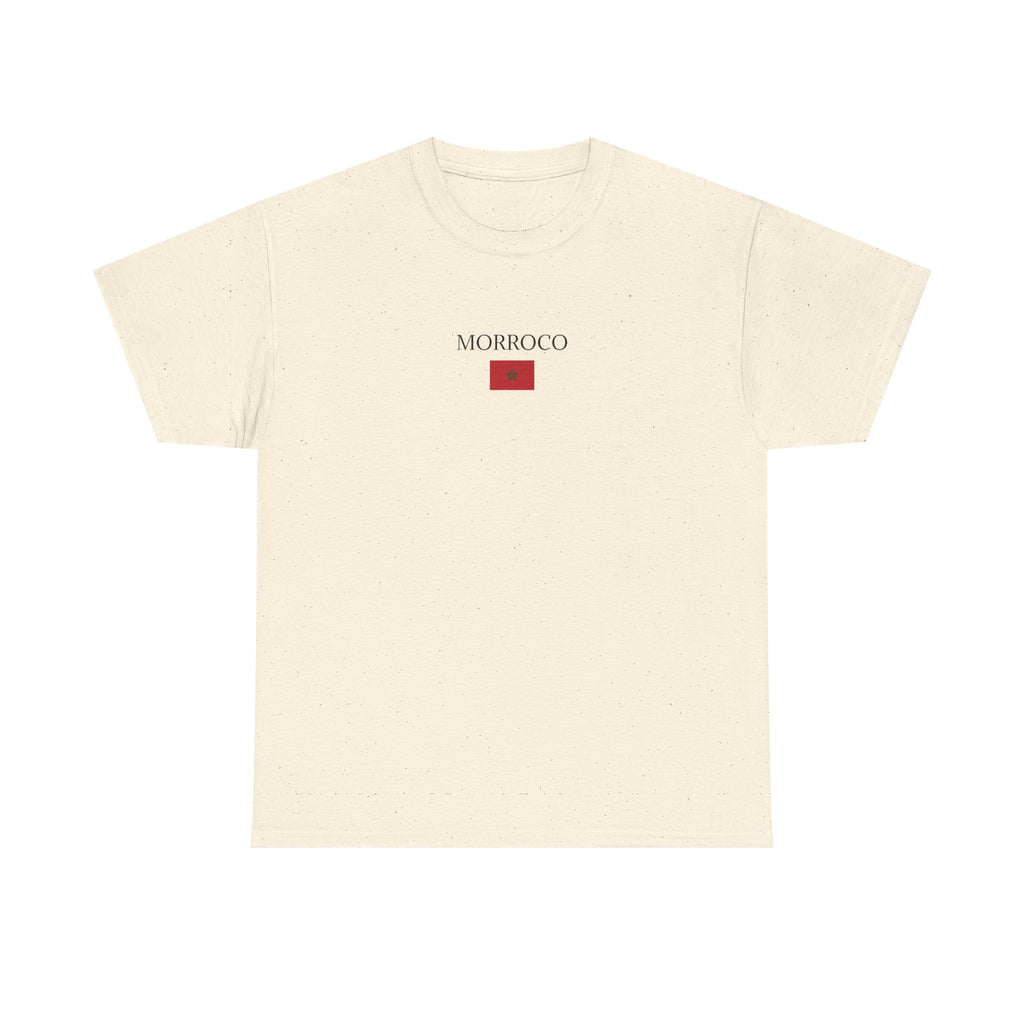 Morocco Flag T-Shirt – Minimal Moroccan Travel Tee