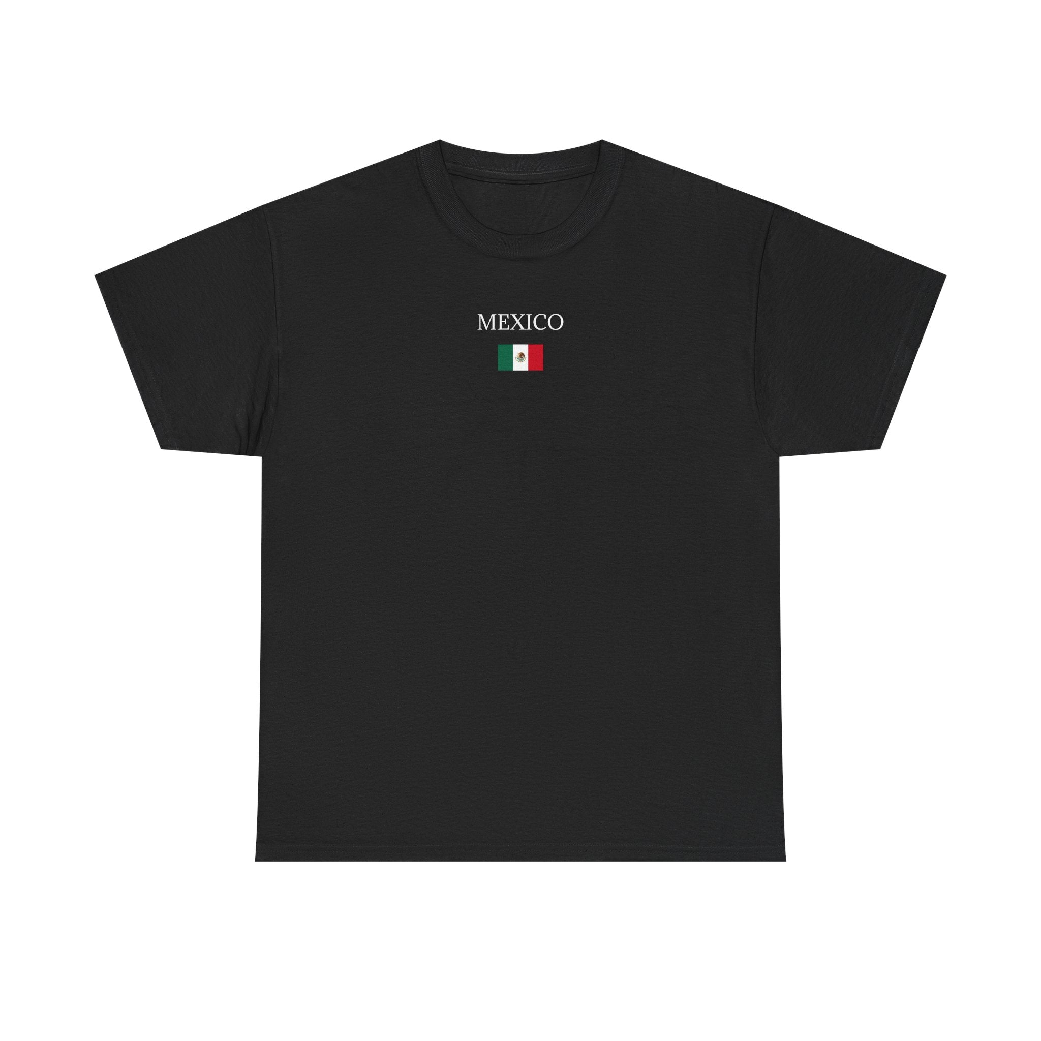 Mexico Flag T‑Shirt — Minimalist Mexico Tee with Small Flag