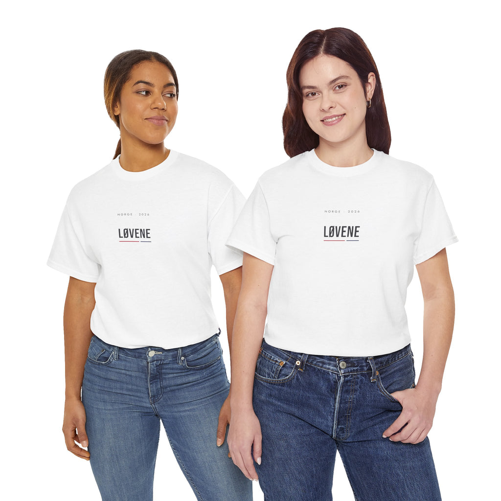 Minimalist 'Lovene' Graphic Tee —Norway Typography T-Shirt