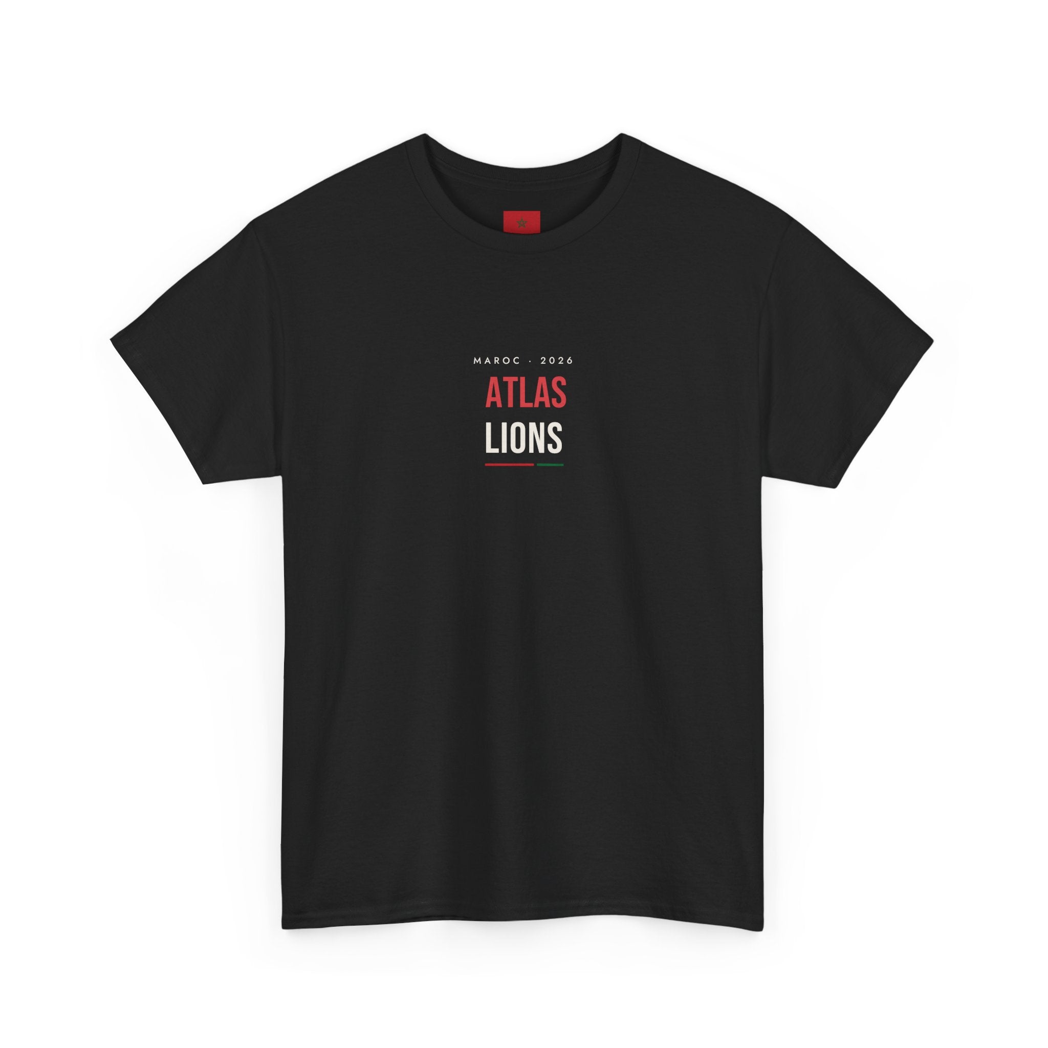 Morocco Soccer T-Shirt — Atlas Lions Minimalist Football Fan Tee