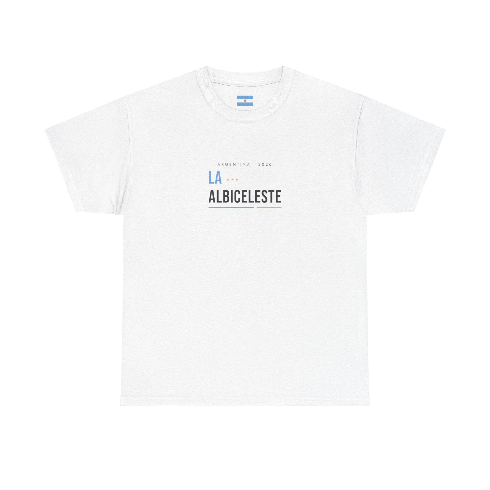 T-Shirt — "La Albiceleste" Minimalist Football Fan Tee