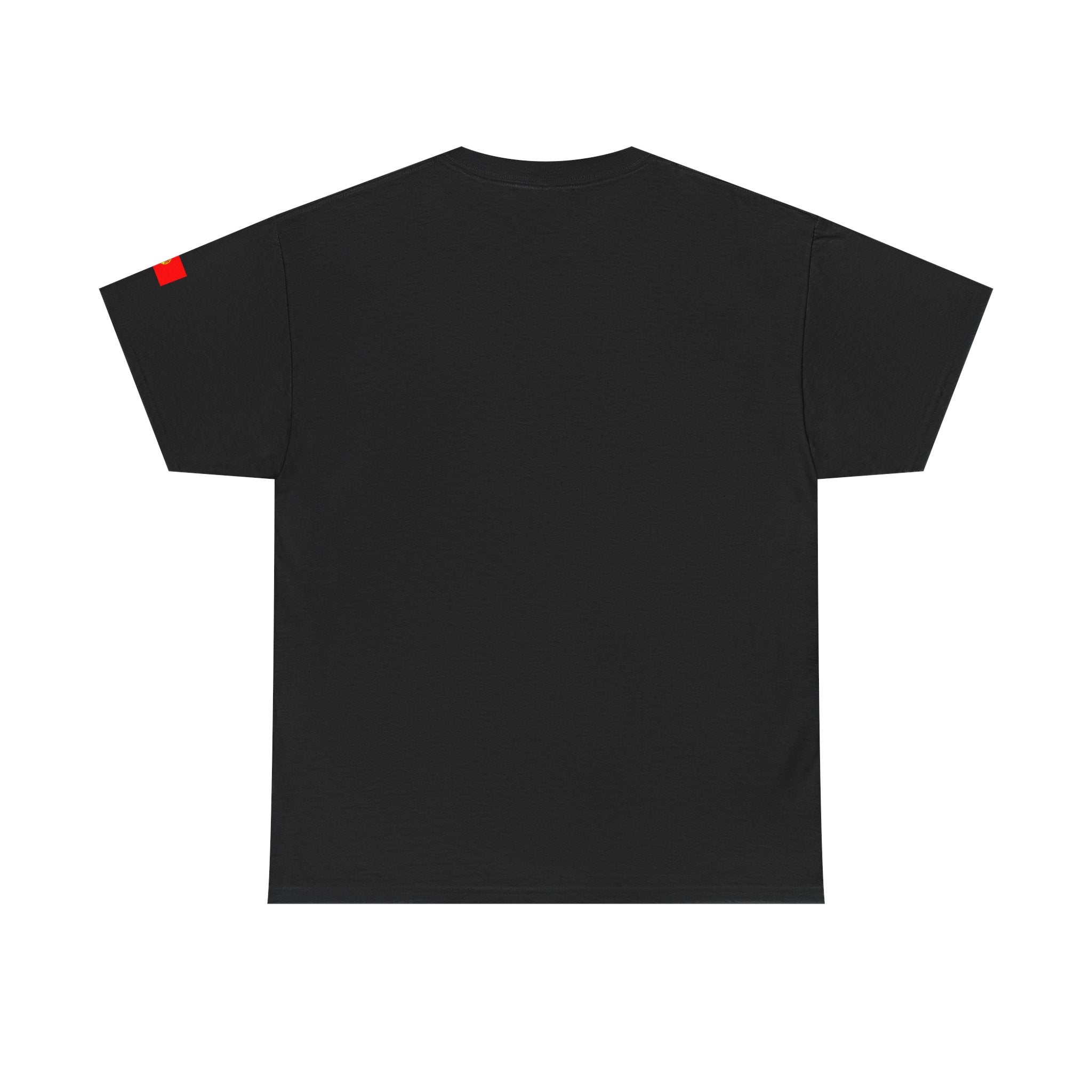 Portugal Minimalist Tee — 'PORTUGAL' Centered Text White Cotton Shirt