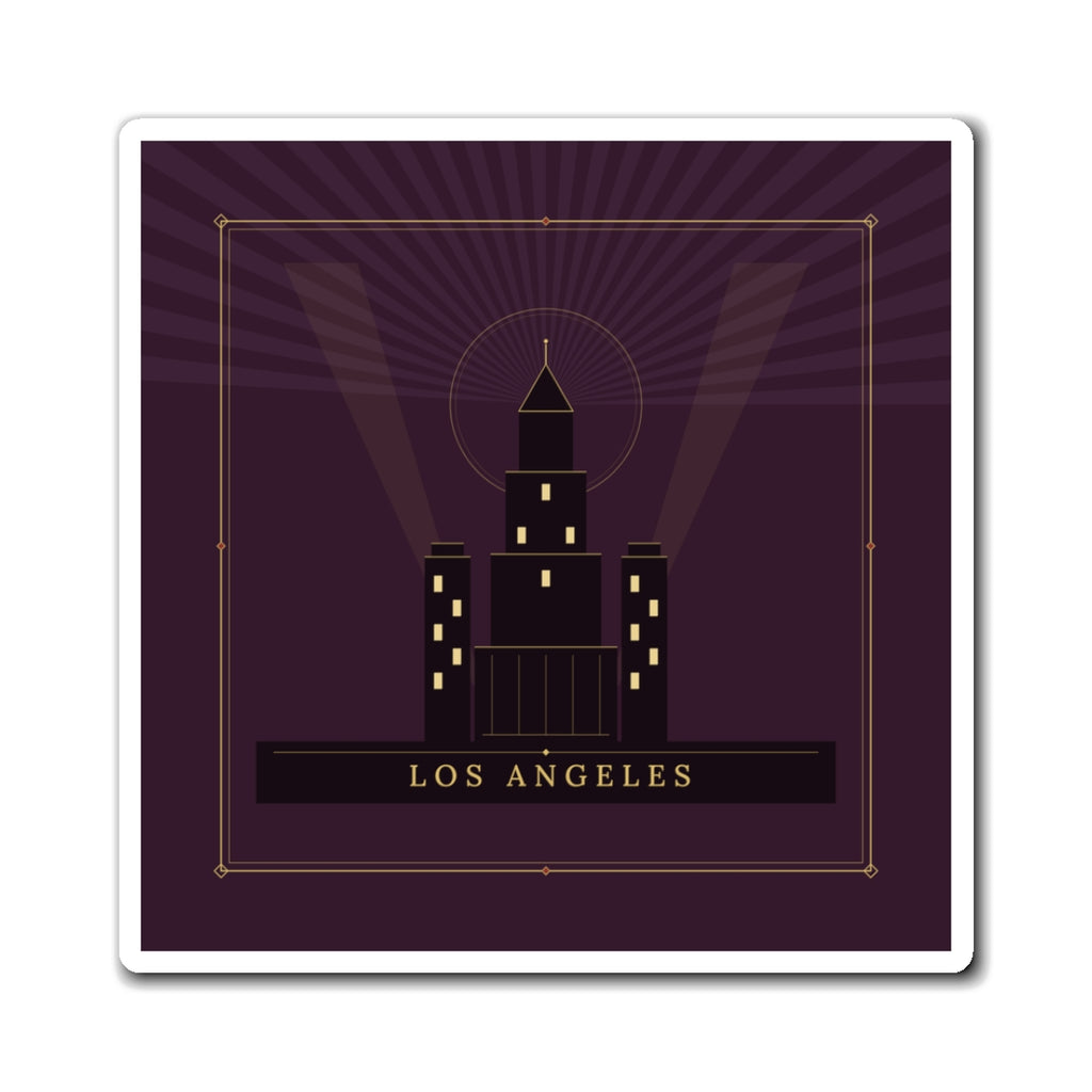 Los Angeles Art Deco Fridge Magnet