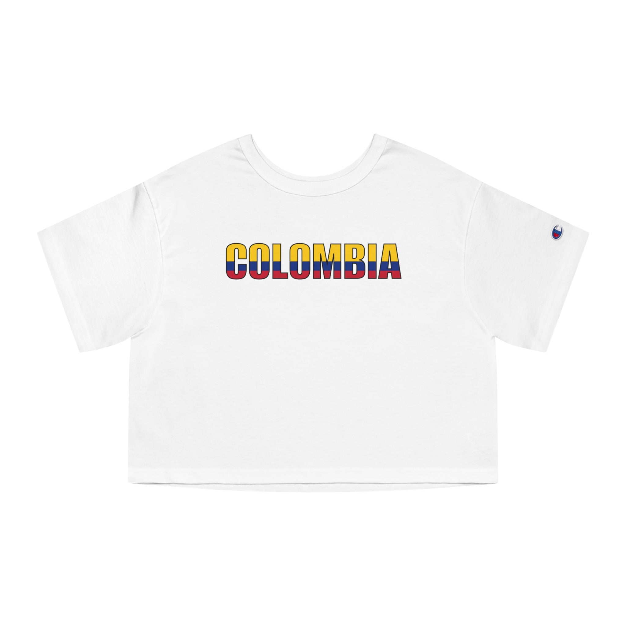 Colombia Cropped Tee — Women’s Flag-Stripe Heritage Design
