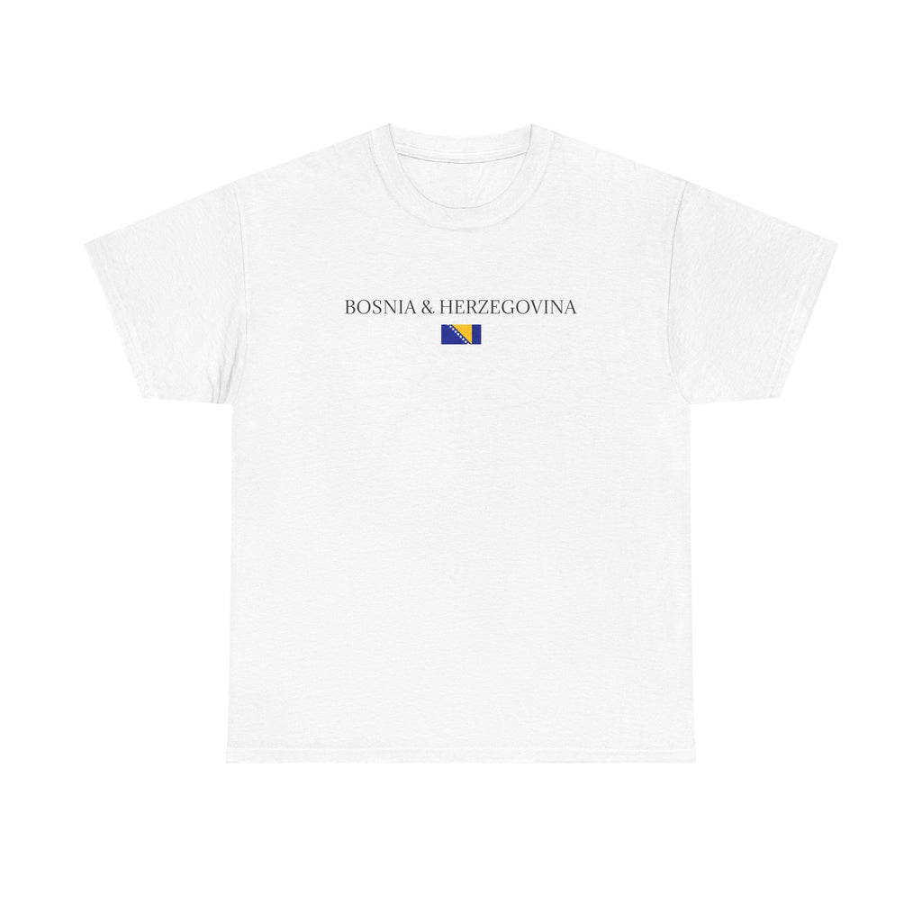 Bosnia & Herzegovina Flag T-Shirt — Minimal National Pride Tee