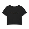 Argentina Minimalist Crop Tee — Women's Argentina Graphic Top