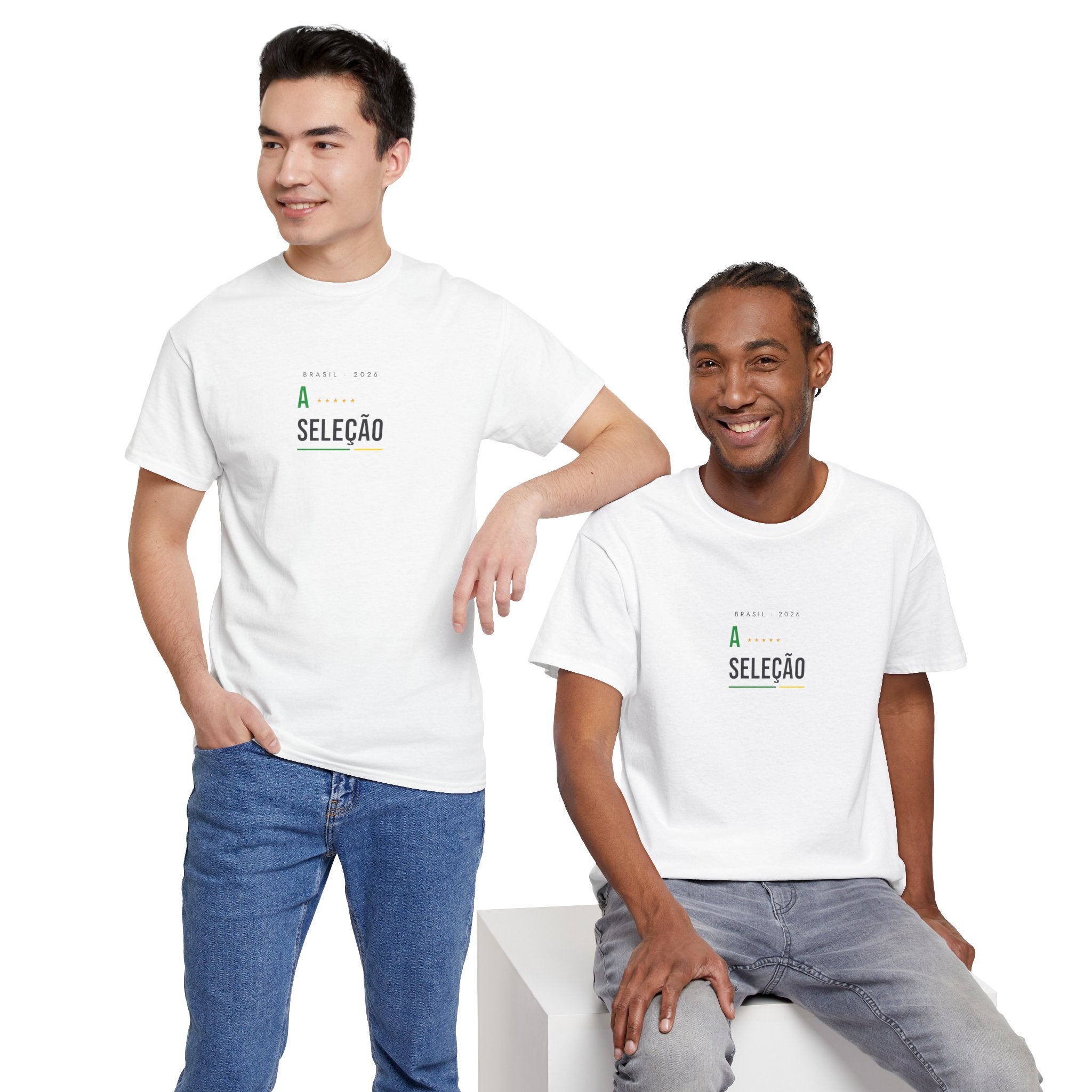 Brazil Seleção Soccer T-Shirt — Minimalist Football Fan Tee