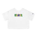Brasil Flag Cropped Tee — Women's Champion Heritage Brazil Graphic